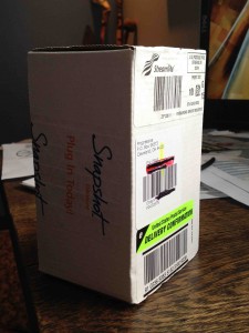 Snapshot box in Streamlite delivery box