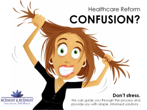healthcare reform confusion don't stress McKnight & McKnight pulling out hair stress