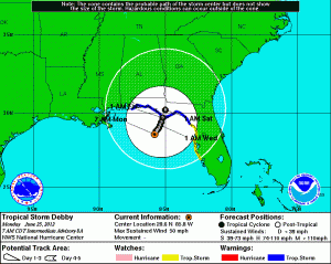 NOAA Tropical Storm Debby June 25, 2012